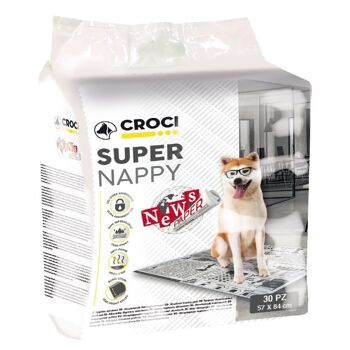 Tapis hygiéniques pour chiens - Super Nappy Newspaper 1