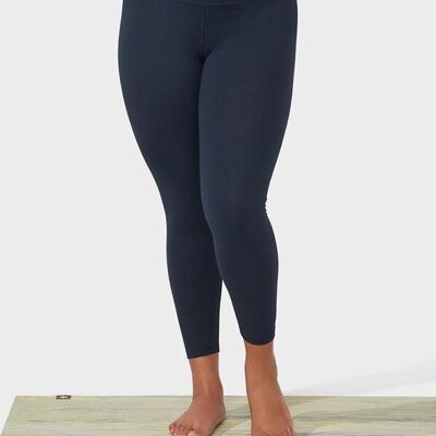 Manduka Foundation Legging de yoga taille haute avec poche pour femme - Bleu marine