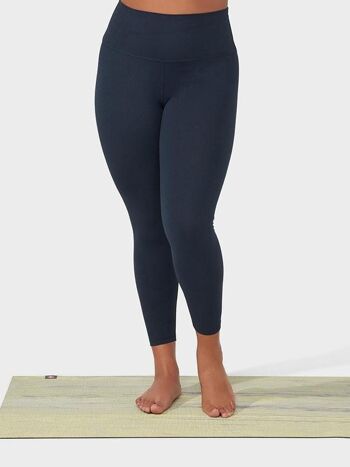 Manduka Foundation Legging de yoga taille haute avec poche pour femme - Bleu marine 1