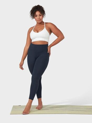 Manduka Foundation Legging de yoga taille haute avec poche pour femme - Bleu marine 8