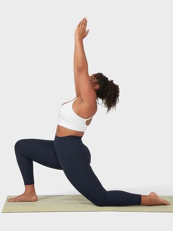 Manduka Foundation Legging de yoga taille haute avec poche pour femme - Bleu marine 10