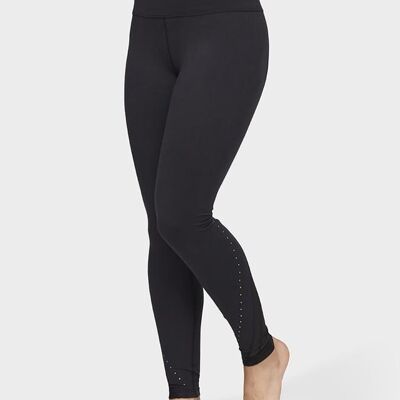 Manduka Revelation Yoga-Leggings mit Nieten für Damen – Schwarz