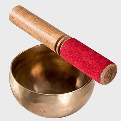 Namaste Hand Beaten Brass Singing Bowl with Stick Striker
