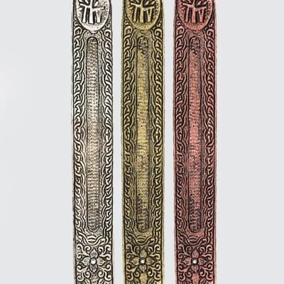 Namaste Metal Embossed Incense Holder