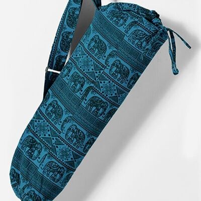 Bolsa de esterilla de yoga de algodón con diseño de elefante