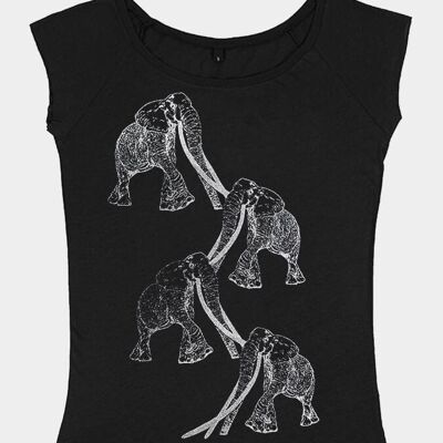 Camiseta de mujer Emma Nissim Natural Organic - Elephant Tuskers