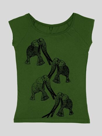 Emma Nissim Natural Organic T-Shirt Femme - Elephant Tuskers 7