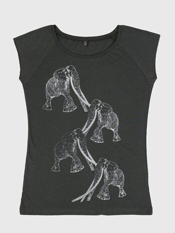 Emma Nissim Natural Organic T-Shirt Femme - Elephant Tuskers 17