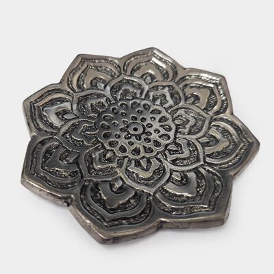 Porta incenso in alluminio a forma di fiore Namaste