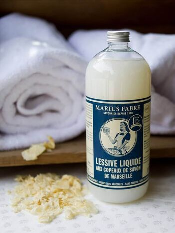Marius Fabre Marseille Foap Flakes Lessive Liquide 1L 2