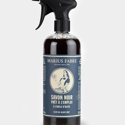Marius Fabre Savon Noir Liquide à l'Huile d'Olive Spray prêt à l'emploi 750 ml