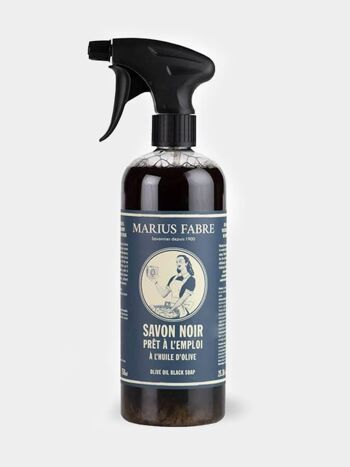 Marius Fabre Savon Noir Liquide à l'Huile d'Olive Spray prêt à l'emploi 750 ml 1