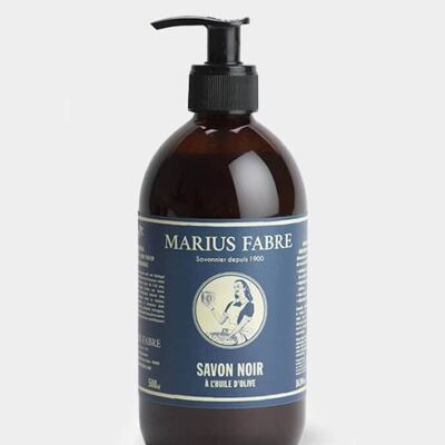 Marius Fabre Olivenöl flüssige schwarze Seife 500 ml