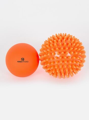 Yoga Studio Trigger Point Balle de massage et ensemble de boules Spikey 4