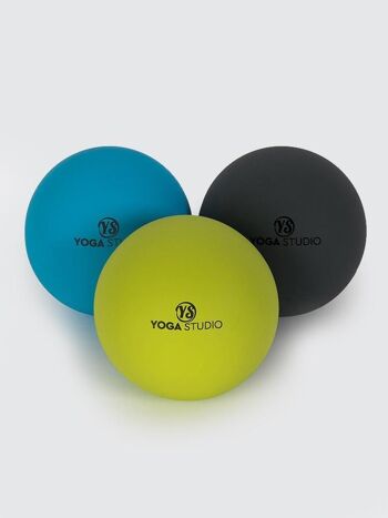 Yoga Studio Trigger Point Balles De Massage Set De 3 Gris - Vert - Bleu 2