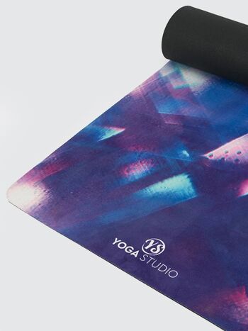 Yoga Studio Tapis de yoga numérique en microfibre et daim végétalien, bleu, 4 mm 4