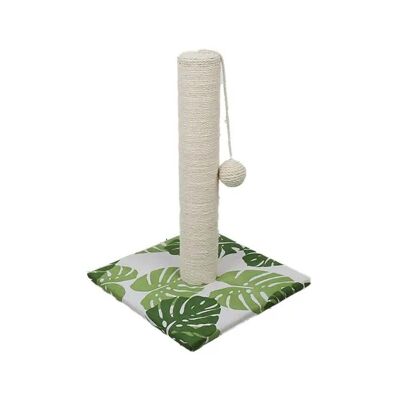 Cat scratching post - Green Leaves