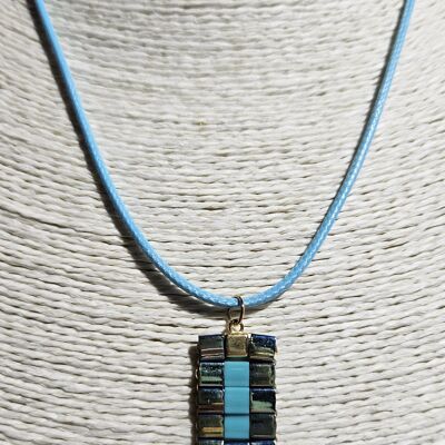 Caritila Turquoise and Bronze Necklace