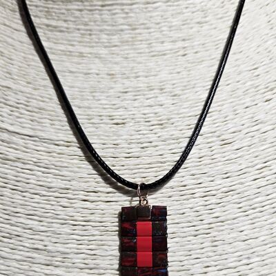 Caritila Red Picasso Necklace Red