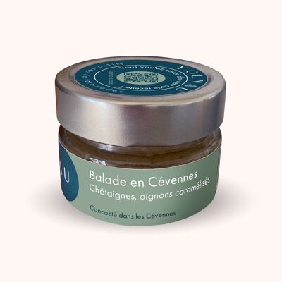 crema spalmabile per l'aperitivo - Passeggiata nelle Cévennes: castagne caramellate e cipolle dolci delle Cévennes - 100g