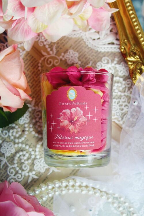Bougie gourmande - Hibiscus magique parfum hibiscus