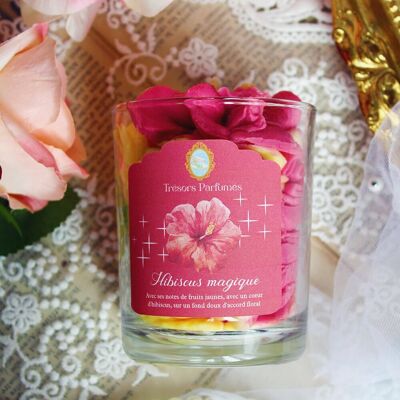 Bougie gourmande - Hibiscus magique parfum hibiscus