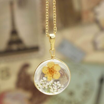 Buttercup Real Flower Necklace