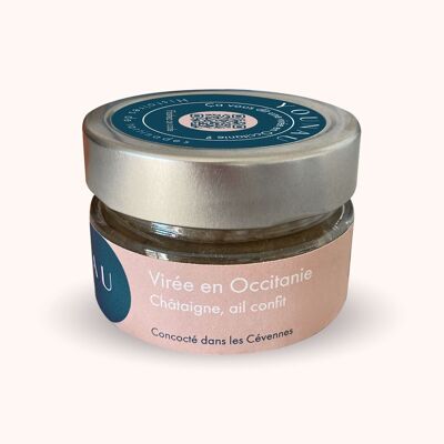 Aperitif spread - Trip to Occitanie: chestnut and garlic confit with thyme - 100g