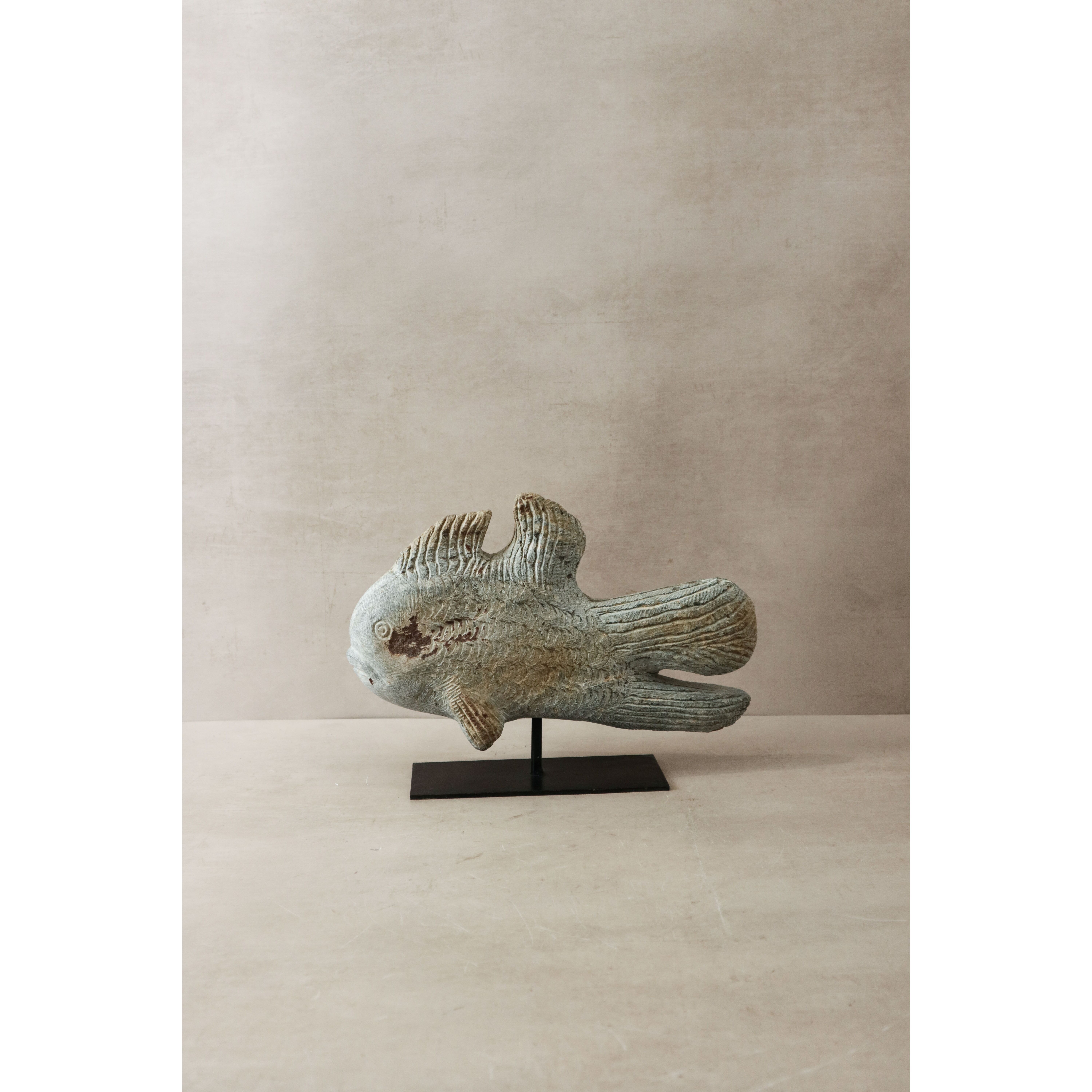 Steinfisch-Skulptur – Simbabwe – 38.1