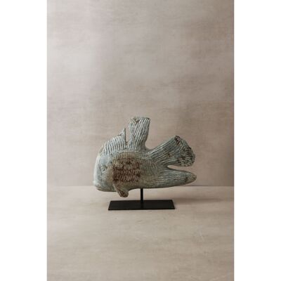 Escultura de pez de piedra - Zimbabwe - 38.2