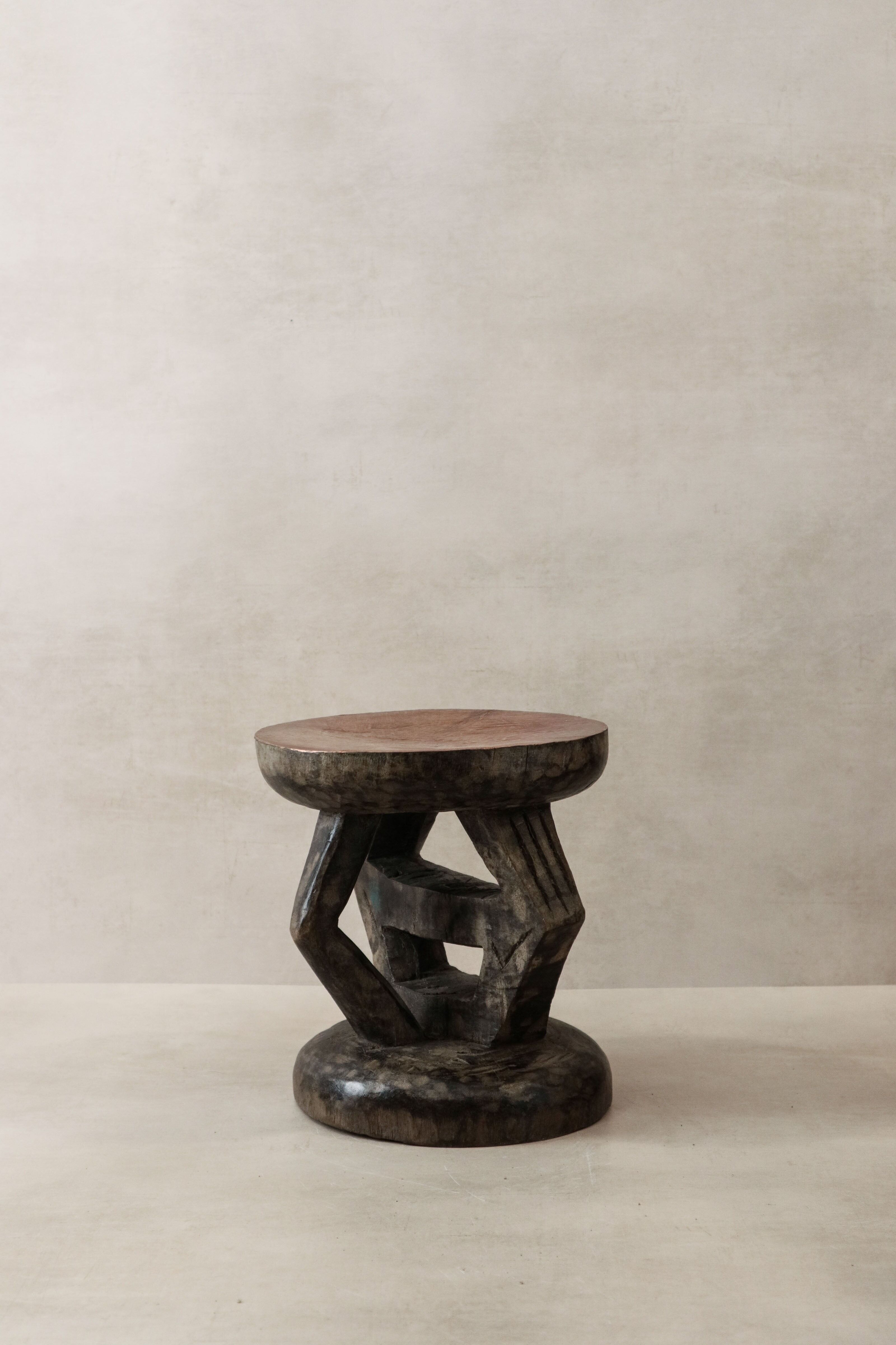 Vintage Tonga Hocker – Kupferplatte – 25.1