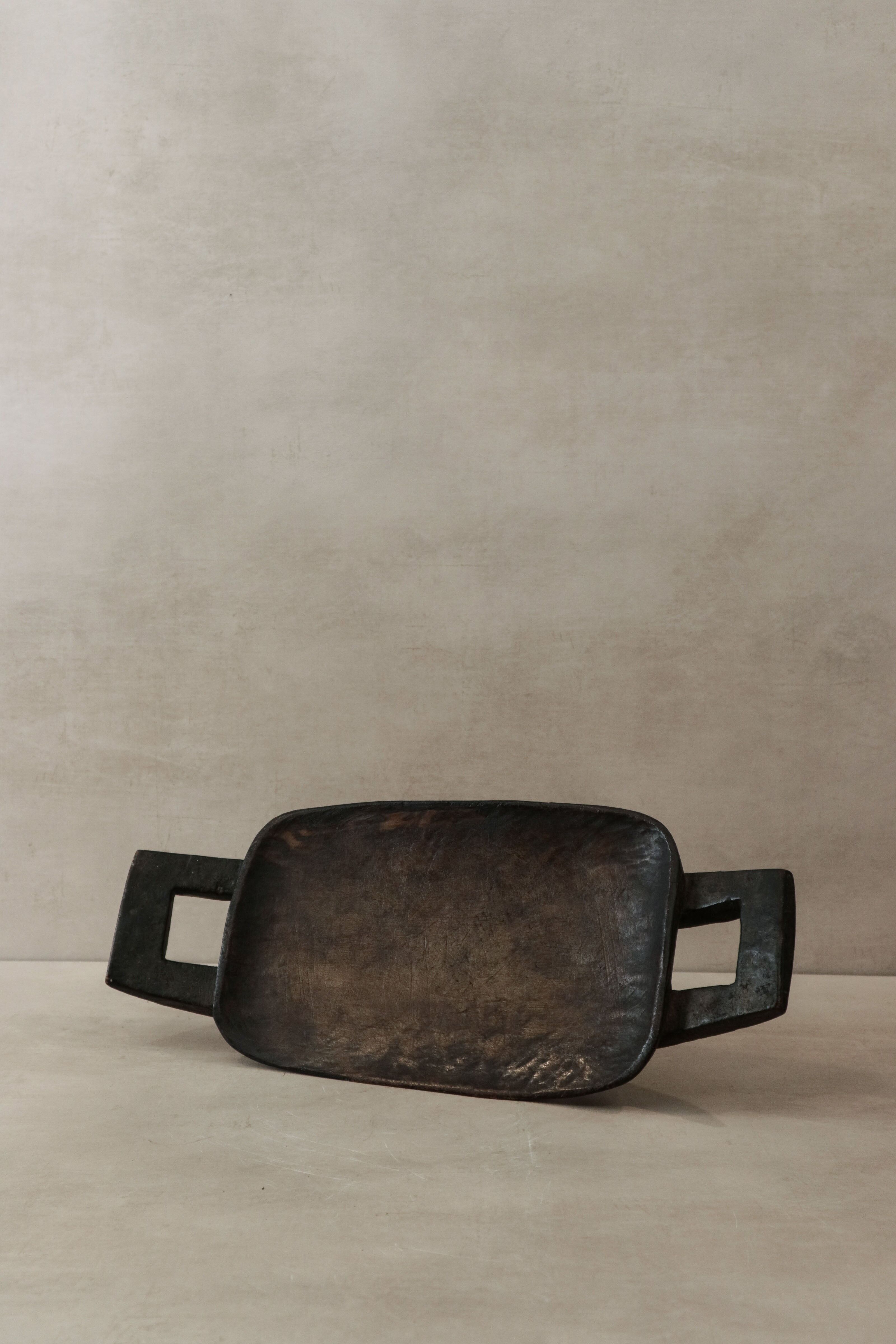 Plateau de nourriture zoulou - Sculpté à la main 35.2