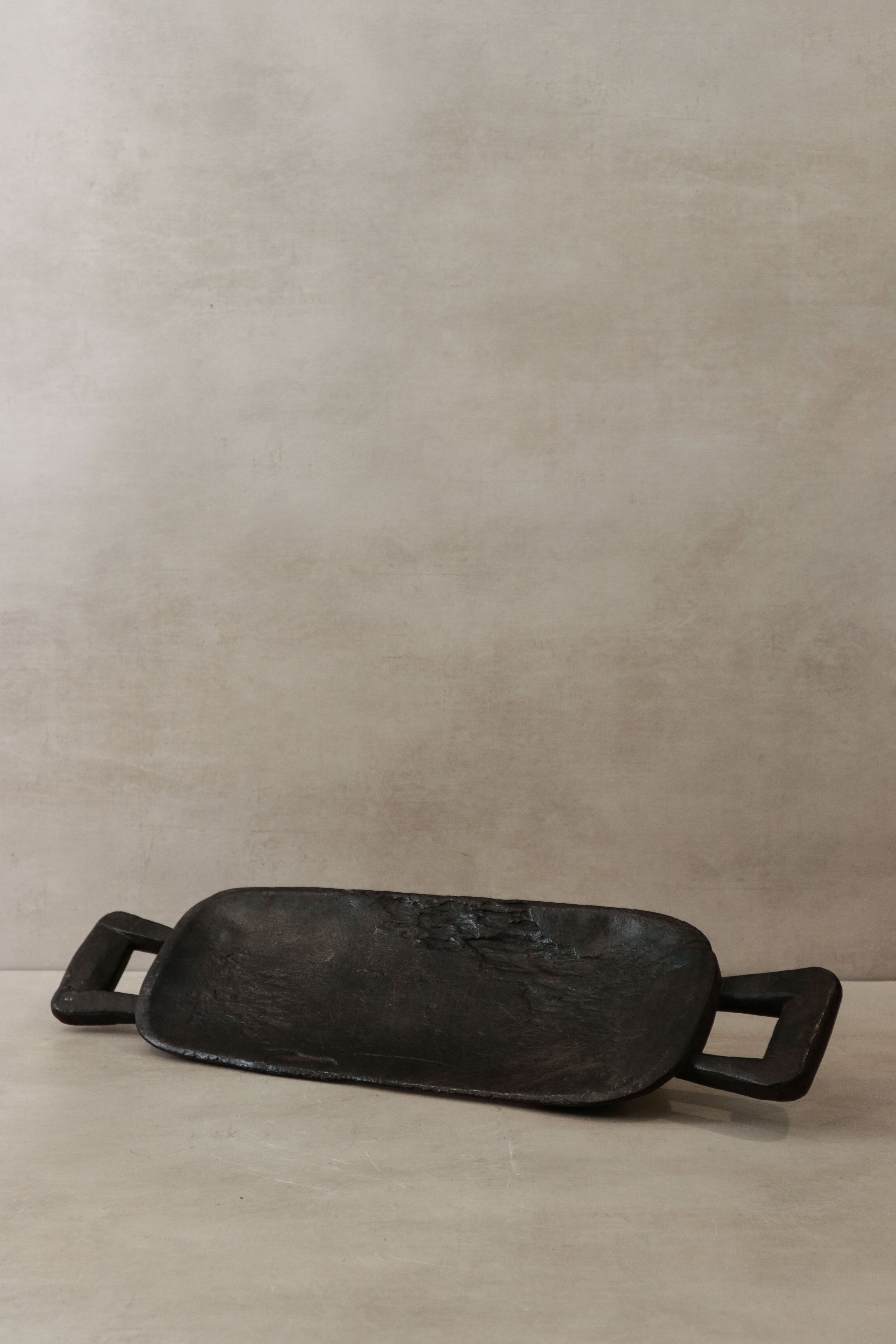 Plateau de nourriture zoulou - Sculpté à la main 35.3