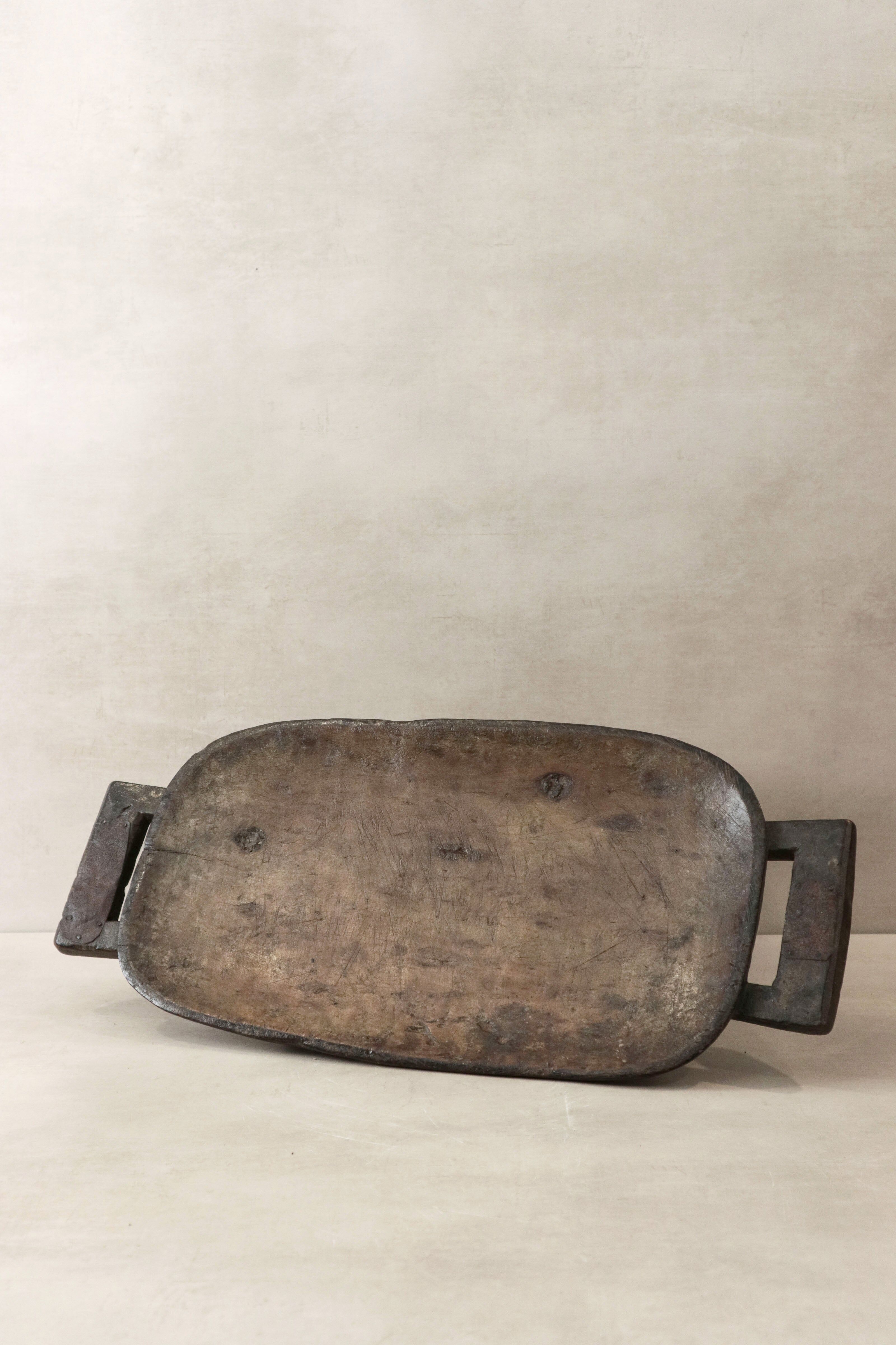 Plateau de nourriture zoulou - Sculpté à la main 35.9