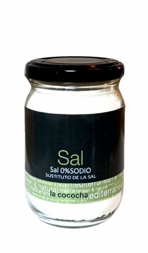 SAL SIN SODIO 225G sustituto de sal LA COCOCHA tarro vidrio