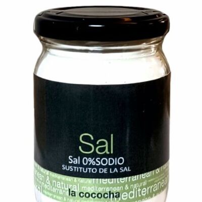 SALT WITHOUT SODIUM 225G salt substitute LA COCOCHA glass jar