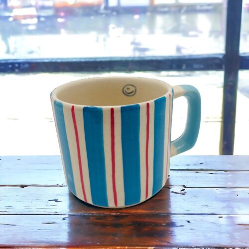 Tasse S stripe blue