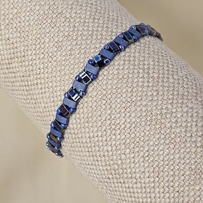 Bracelet Croitila Cobalt mat et brillant