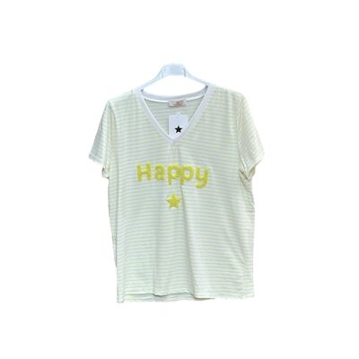 T-shirt marinière Happy