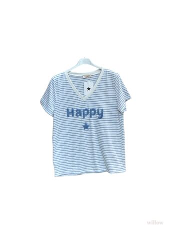 T-shirt marinière Happy 2