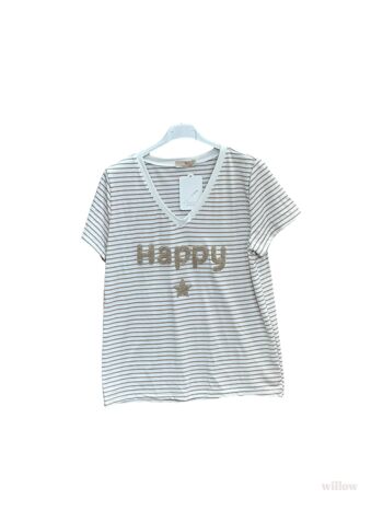T-shirt marinière Happy 3