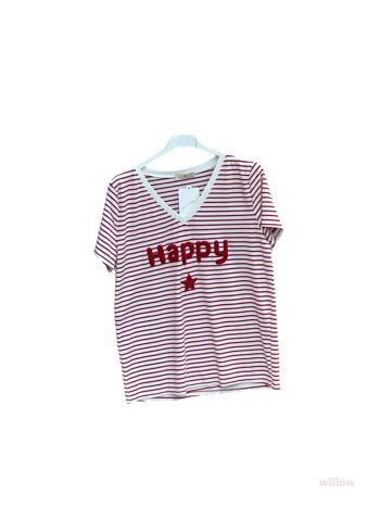 T-shirt marinière Happy 8