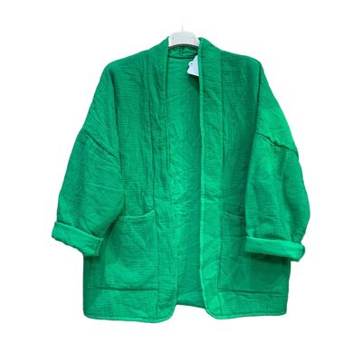 Cotton gauze comforter jacket