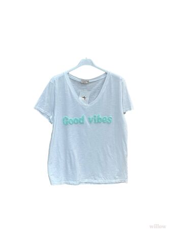 T-shirt Good Vibes brodé 3