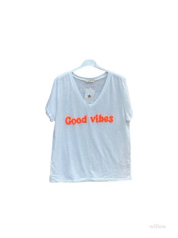 T-shirt Good Vibes brodé 4