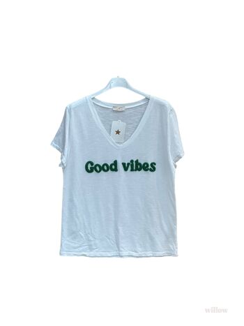 T-shirt Good Vibes brodé 5