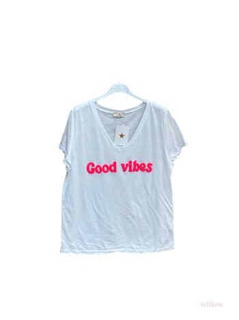 T-shirt Good Vibes brodé 7