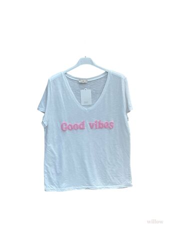 T-shirt Good Vibes brodé 8