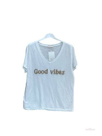 T-shirt Good Vibes brodé 10