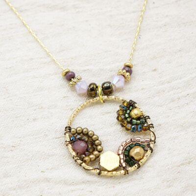 Boho Bedaded Handwired Necklace